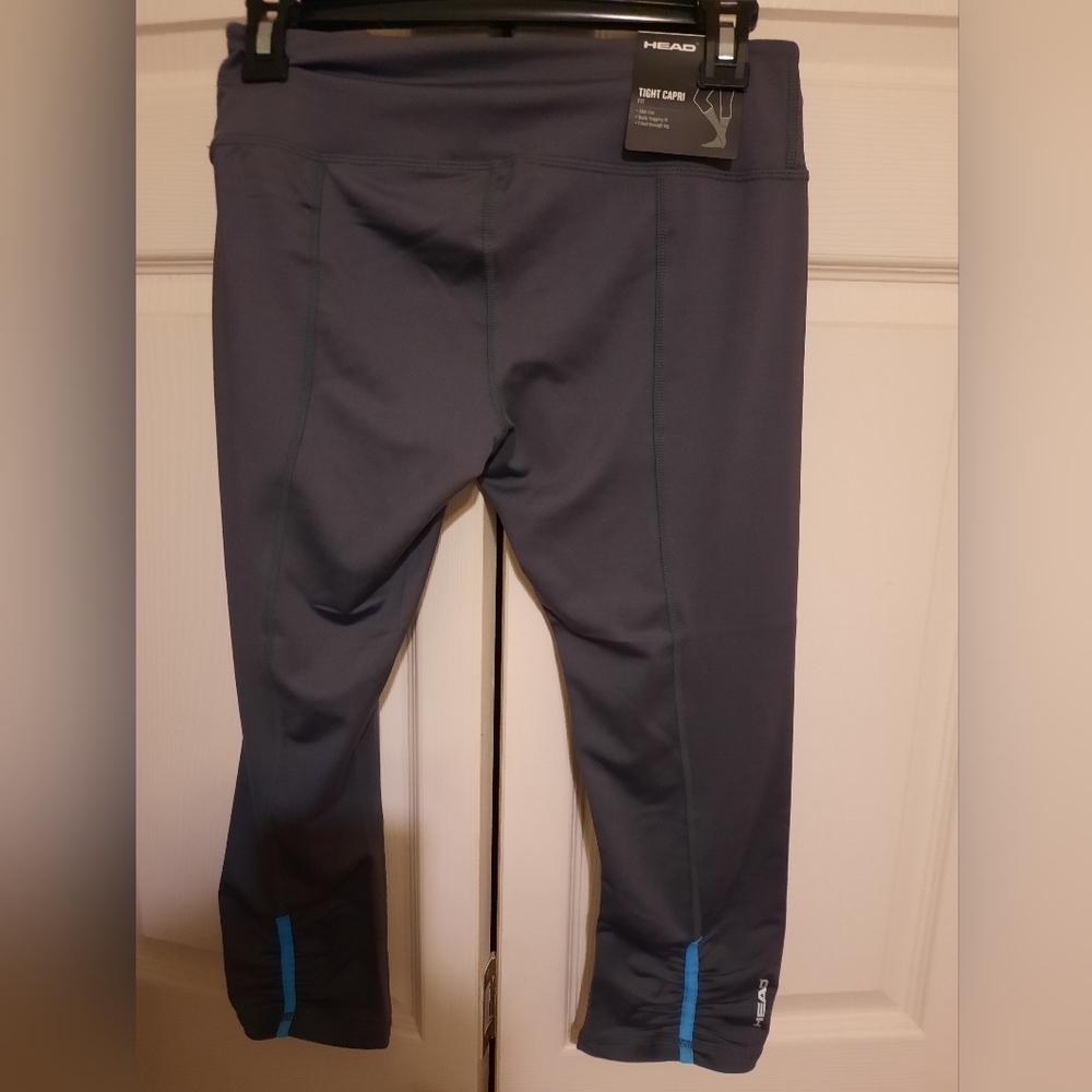NWT HEAD capri leggings small. gray(B1-17) - Picture 2 of 6